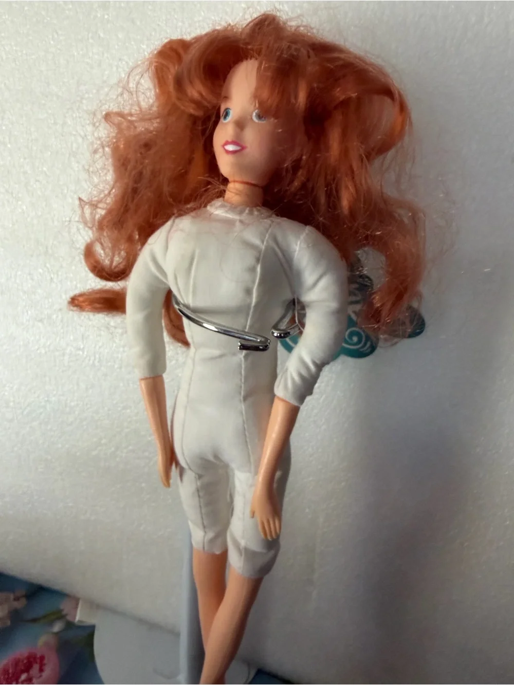 Disney Red-Orange Curly Hair Doll with Blue Eyes
